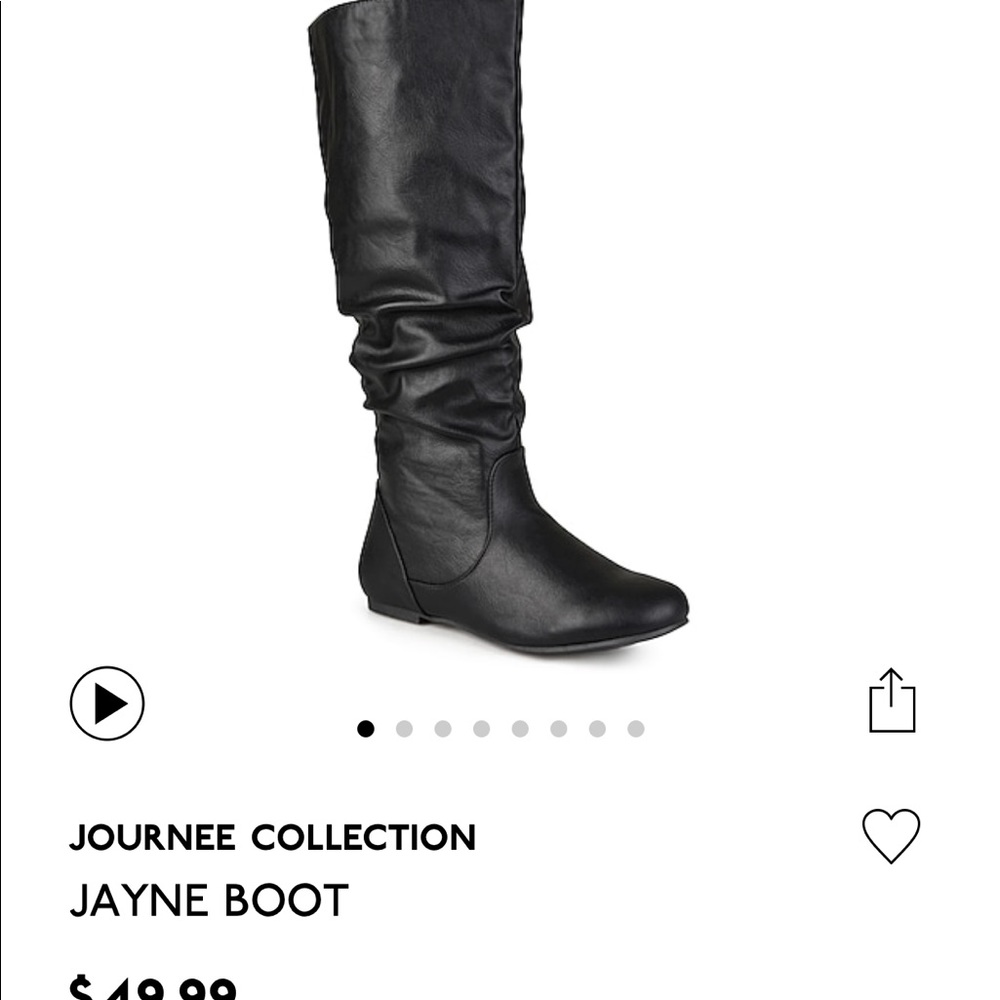 Journee tall black boots size 8.5